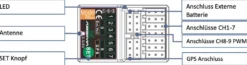Absima 9-Kanal Empfänger R9GPS 2.4GHz f. CR9T
