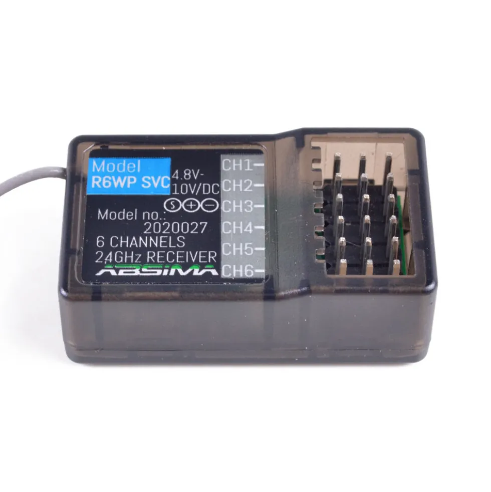 Absima 6-Kanal Empfänger R6WP-GYRO 2.4 GHz mit Gyro