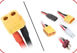 Absima Multi-Ladekabel XT60 auf XT60/XT90/T-Plug/Tamiya/FUT/JR 300mm