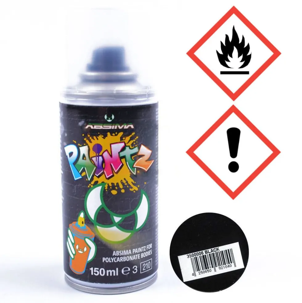 Absima Polycarbonat Spray PAINTZ SCHWARZ 150ml