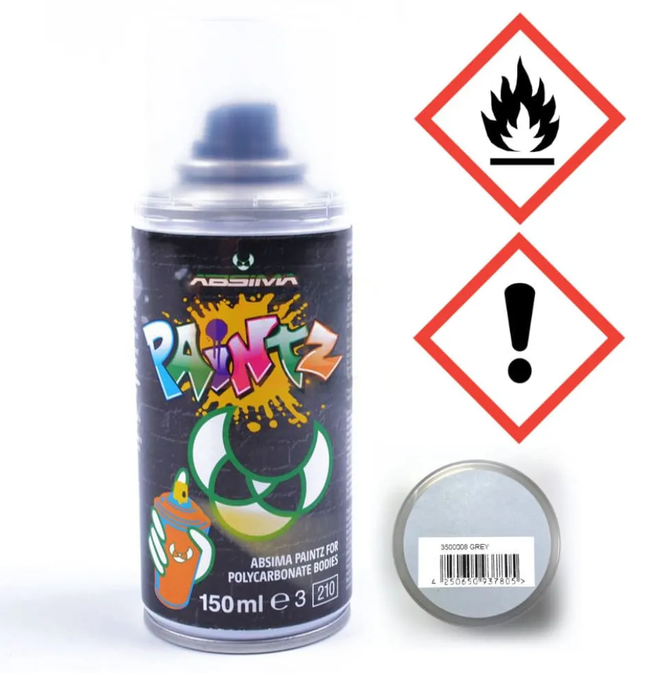 Absima Polycarbonat Spray PAINTZ GRAU 150ml