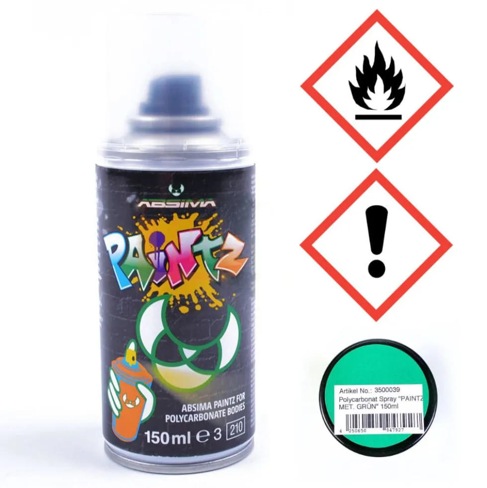 Absima Polycarbonat Spray PAINTZ METALLIC GRÜN 150ml