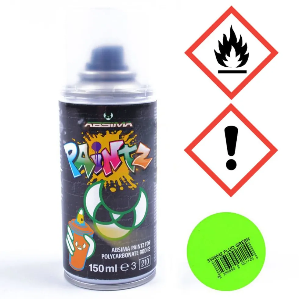 Absima Polycarbonat Spray PAINTZ FLUO GRÜN 150ml