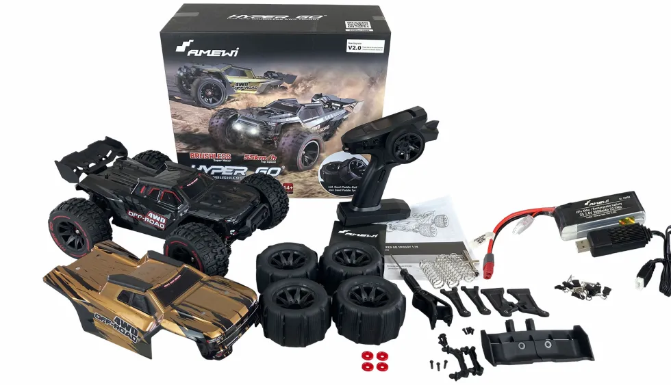 Amewi Hyper GO Truggy brushless 4WD 1:14 RTR schwarz