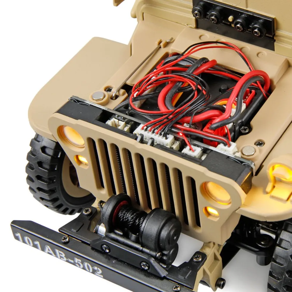 Amewi Jeep Willys MB Scale Crawler 4WD 1:14 RTR sand