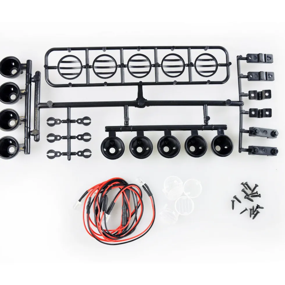 Amewi LED Crawler Dachscheinwerfer schwarz 5fach Spot