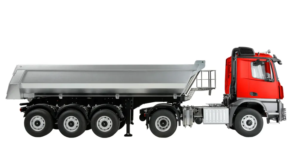 Amewi Mercedes-Benz Arocs Sattelzug mit Kippauflieger 4x4 1:14 RTR rot
