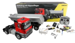 Amewi Mercedes-Benz Arocs Sattelzug mit Kippauflieger 4x4 1:14 RTR rot