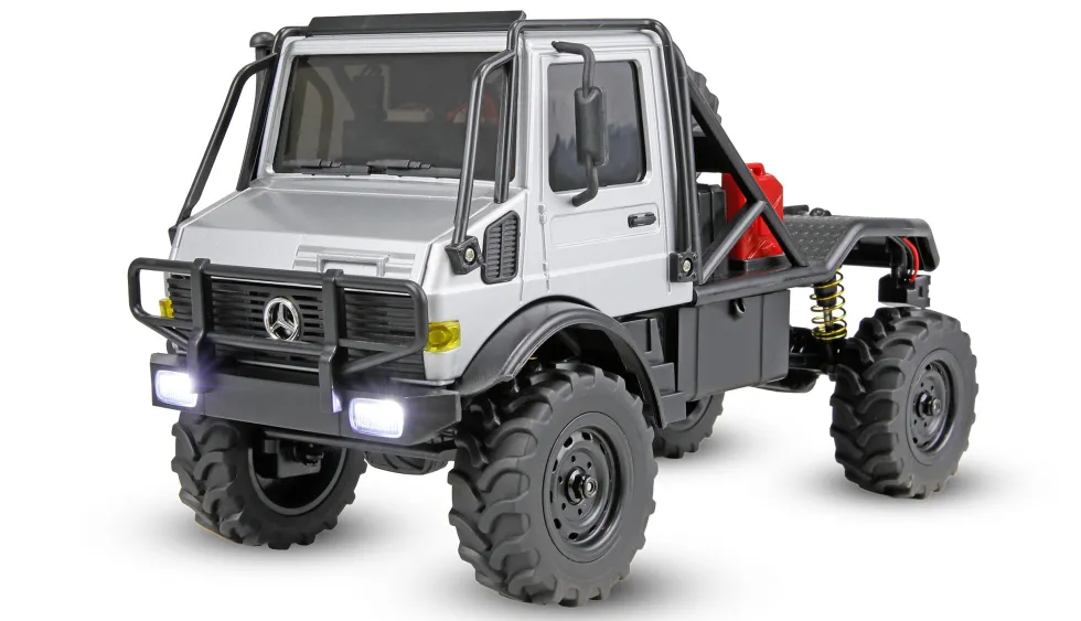 Amewi Mercedes-Benz Unimog U4000 Scale Crawler 4WD 1:18 RTR grau
