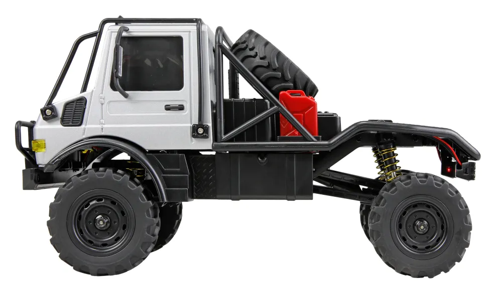Amewi Mercedes-Benz Unimog U4000 Scale Crawler 4WD 1:18 RTR grau