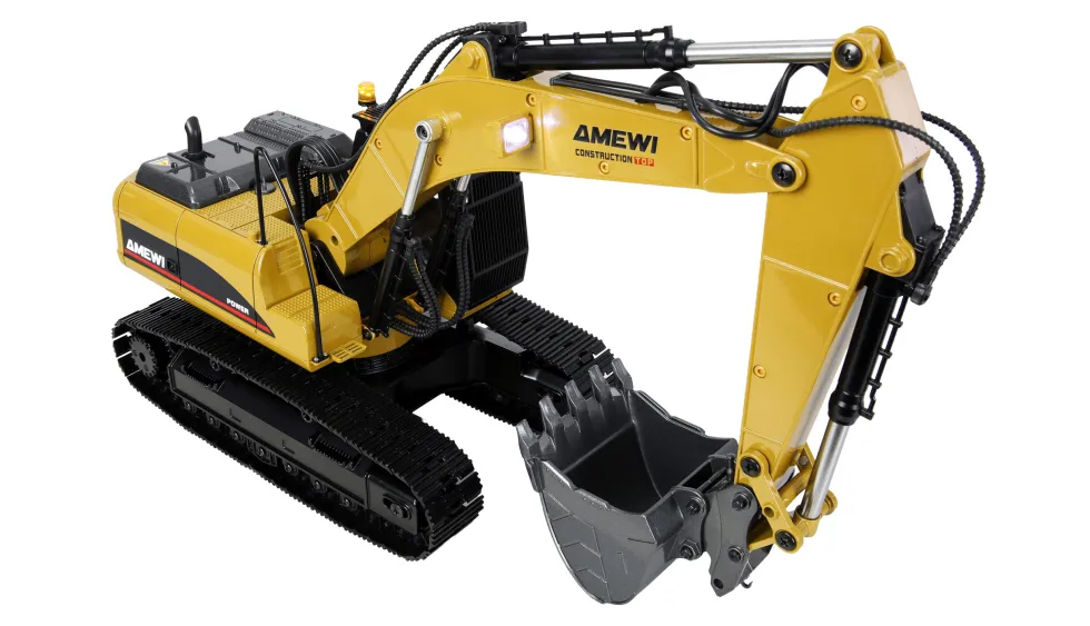 Amewi Metall Bagger G705E 1:14 RTR gelb