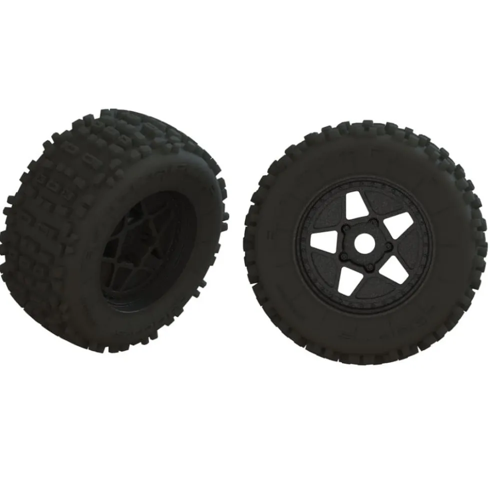 Arrma ARA550064 Komplettrad dBoots Backflip schwarz (2)