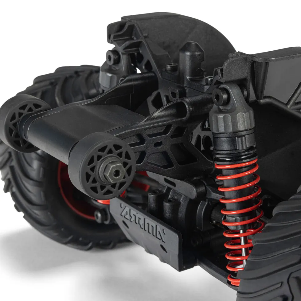 Arrma Gorgon Grom Mega 380 Brushed 4x4 Monster Truck RTR 1:16 rot