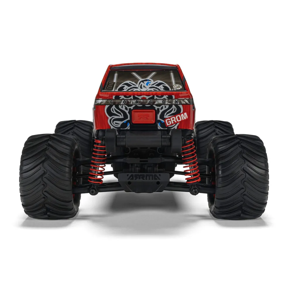 Arrma Gorgon Grom Mega 380 Brushed 4x4 Monster Truck RTR 1:16 rot