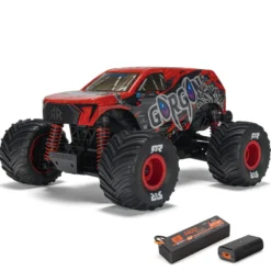 Arrma Gorgon Grom Mega 380 Brushed 4x4 Monster Truck RTR 1:16 rot