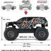 Arrma Gorgon 4X2 Mega 550 Brushed Monster Truck Kit 1:10 Gunmetal