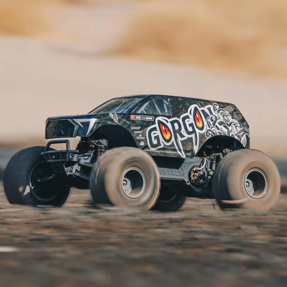 Arrma Gorgon 4X2 Mega 550 Brushed Monster Truck Kit 1:10 Gunmetal