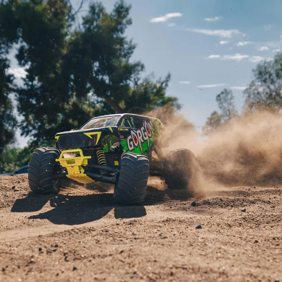 Arrma Gorgon 4X2 Mega 550 Brushed Monster Truck RTR 1:10 Yellow