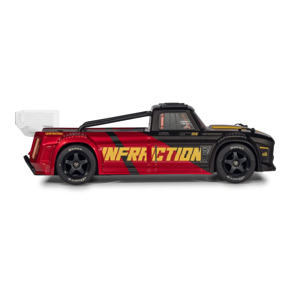Arrma Infraction 223S DSC 4X4 RTR Brushless All-Road Street Bash Truck 1:8 Schwarz/Rot