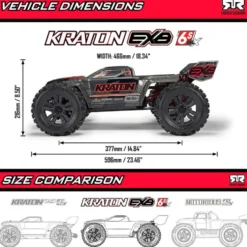 Arrma Kraton 6S EXB 4x4 RTR 1:8 Brushless Speed Truck BLACK