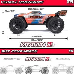 Arrma Kraton 6S 4x4 Brushless Speed Truck RTR 1:8 Grün/Schwarz