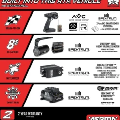 Arrma Limitless 120 8S BLX Speed Machine 1:7 RTR White/Blue