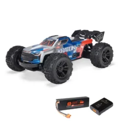 Arrma Mini Kraton 3S DSC 4X4 RTR Brushless Speed Truck 1:16 (inkl. Akku und Ladegerät) Rot/Blau