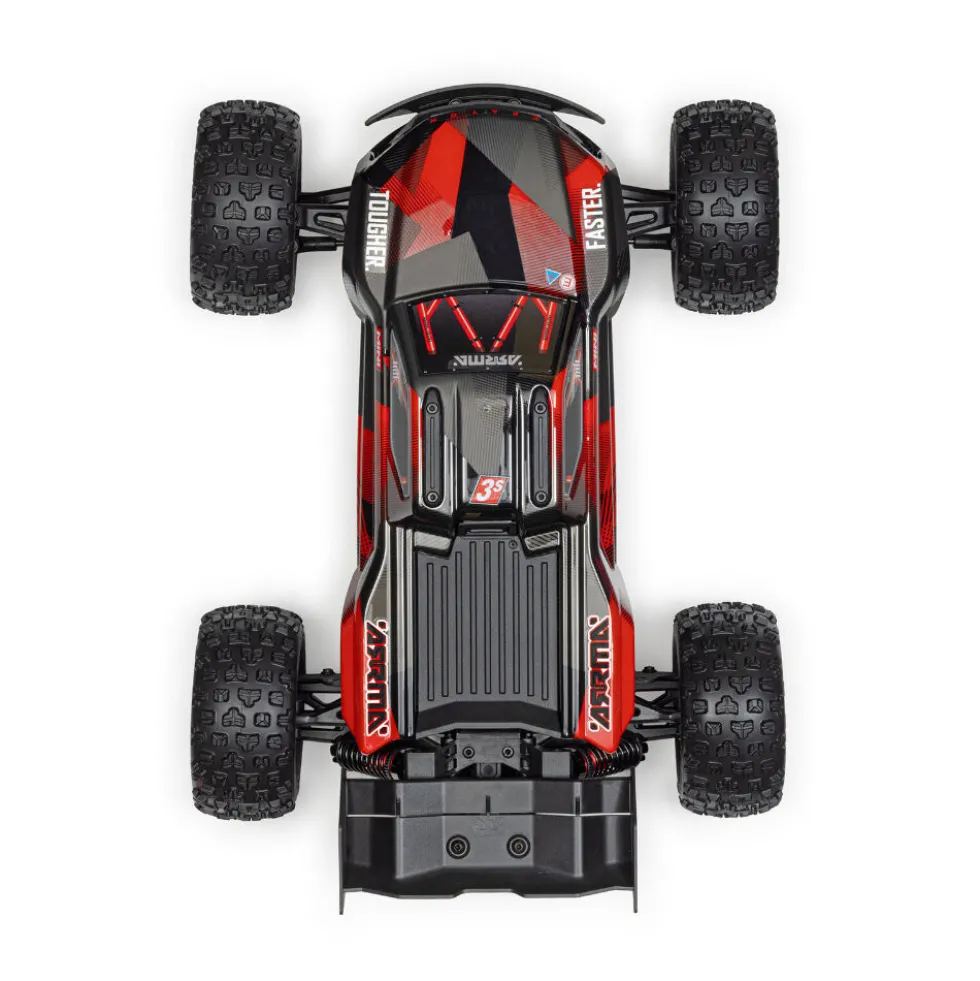 Arrma Mini Kraton 3S DSC 4X4 RTR Brushless Speed Truck 1:16 Schwarz/Rot