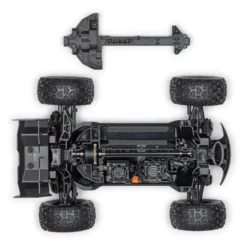 Arrma Mini Kraton 3S DSC 4X4 RTR Brushless Speed Truck 1:16 Schwarz/Rot