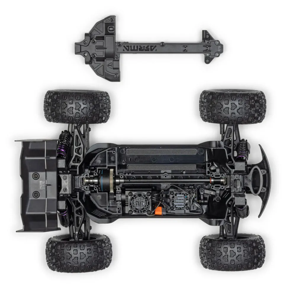 Arrma Mini Kraton 3S DSC 4X4 RTR Brushless Speed Truck 1:16 Schwarz/Rot