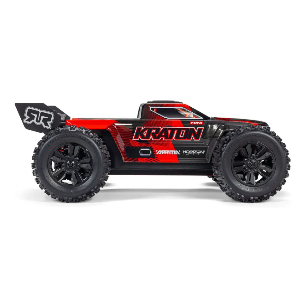 Arrma Mini Kraton 3S DSC 4X4 RTR Brushless Speed Truck 1:16 Schwarz/Rot