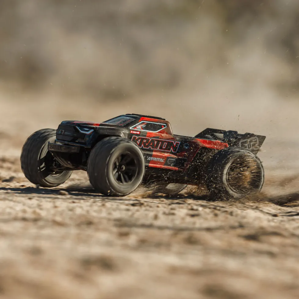 Arrma Mini Kraton 3S DSC 4X4 RTR Brushless Speed Truck 1:16 Schwarz/Rot