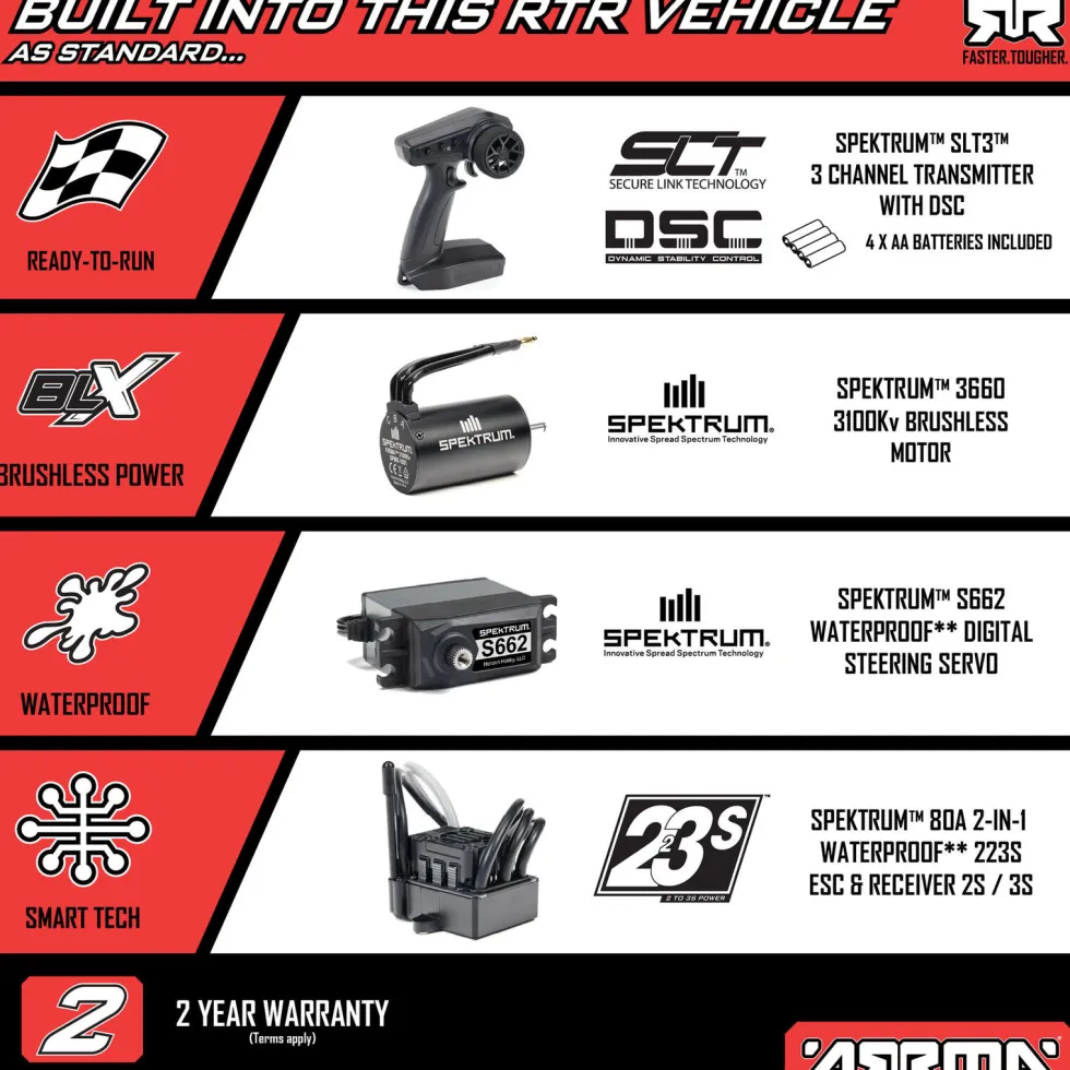 Arrma Senton 223S DSC 4X4 RTR Brushless Short Course Truck 1:10 Gelb