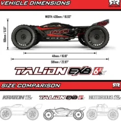 Arrma Talion 6S EXB 4X4 RTR Brushless Speed Truck Schwarz 1:7