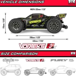 Arrma Vorteks 2WD 223S BLX 1:10 RTR pink