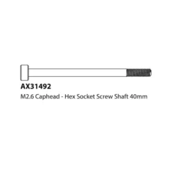 Axial AX31492 Cap Head Screw M2.6x40mm (6)