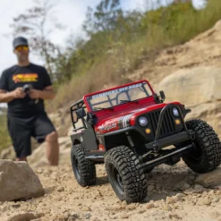 Axial Jeep CJ-7 4X4 SCX10 III 1:10 RTR Brushed Rock Crawler Red