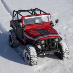 Axial Jeep CJ-7 4X4 SCX10 III 1:10 RTR Brushed Rock Crawler Red