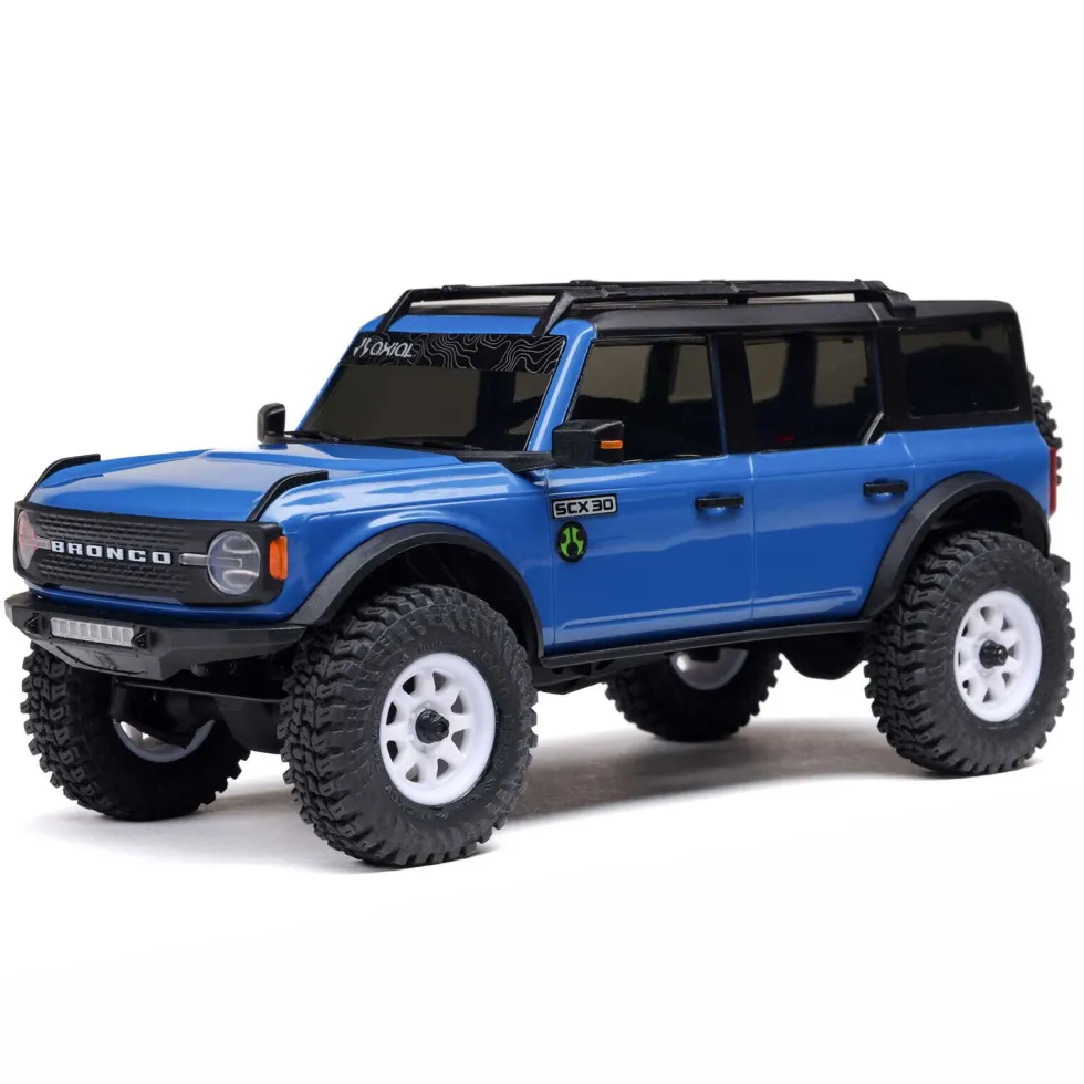 Axial SCX30 Ford Bronco 4X4 RTR Brushed Rock Crawler blau 1:30