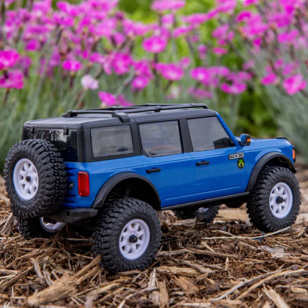 Axial SCX30 Ford Bronco 4X4 RTR Brushed Rock Crawler blau 1:30