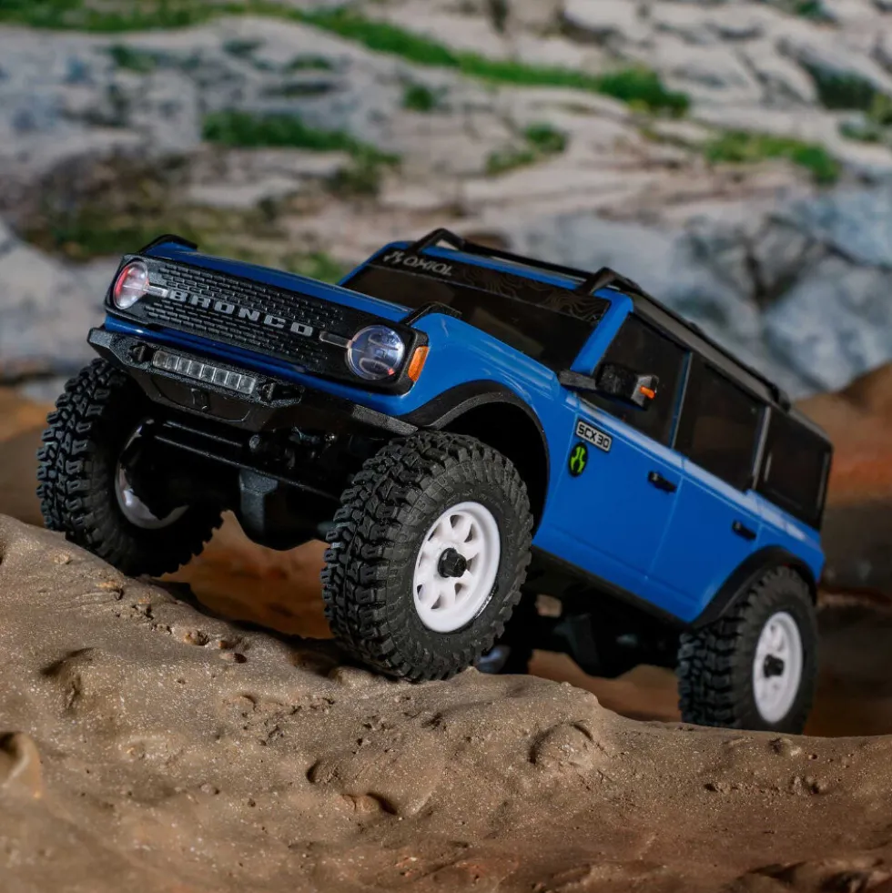 Axial SCX30 Ford Bronco 4X4 RTR Brushed Rock Crawler blau 1:30