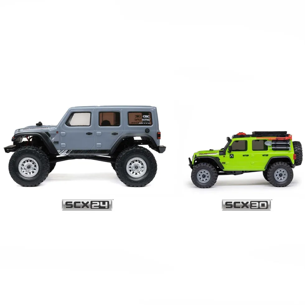 Axial SCX30 Jeep Wrangler JLU 4X4 RTR Brushed Rock Crawler 1:30 RTR Grün