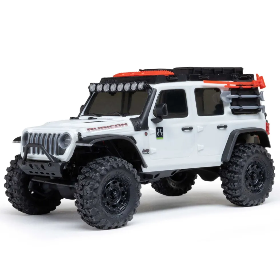 Axial SCX30 Jeep Wrangler JLU 4X4 RTR Brushed Rock Crawler 1:30 RTR Weiss