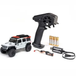 Axial SCX30 Jeep Wrangler JLU 4X4 RTR Brushed Rock Crawler 1:30 RTR Weiss
