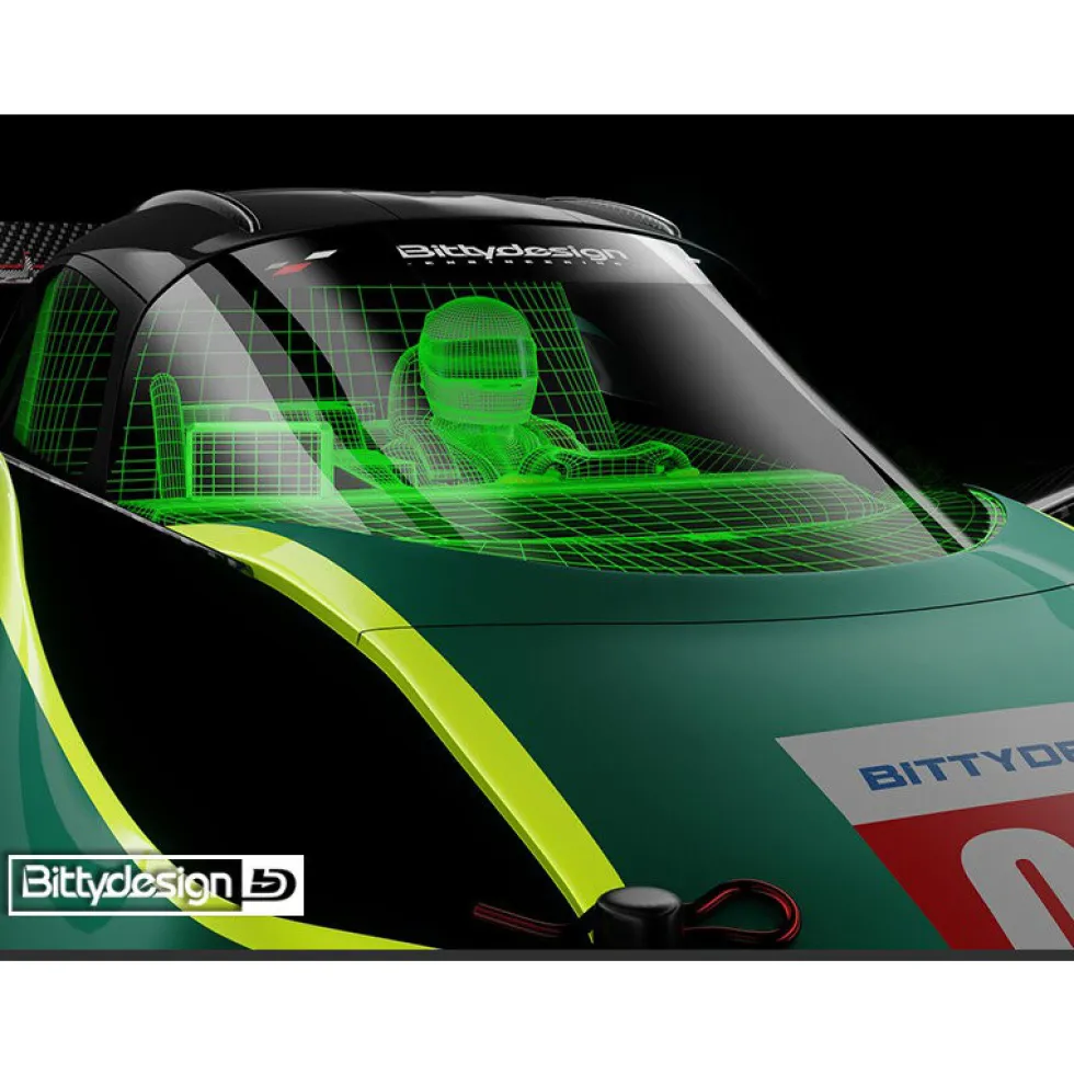 Bittydesign Aesthetic-Tuning-Kit für AMR10 LMH-Karosserie