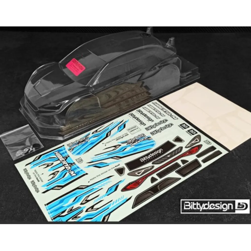 Bittydesign Karosserie HIBERYA-M 1:10 M-Chassis 225mm (unlackiert)