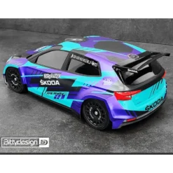 Bittydesign Karosserie-Satz SKODA Fabia RS Rally2 190mm (unlackiert/Hart 1,2mm) 1:10