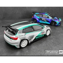 Bittydesign Karosserie-Satz SKODA Fabia RS Rally2 190mm (unlackiert/Hart 1,2mm) 1:10