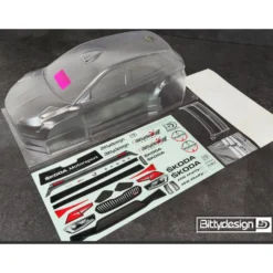 Bittydesign Karosserie-Satz SKODA Fabia RS Rally2 190mm (unlackiert/Hart 1,2mm) 1:10