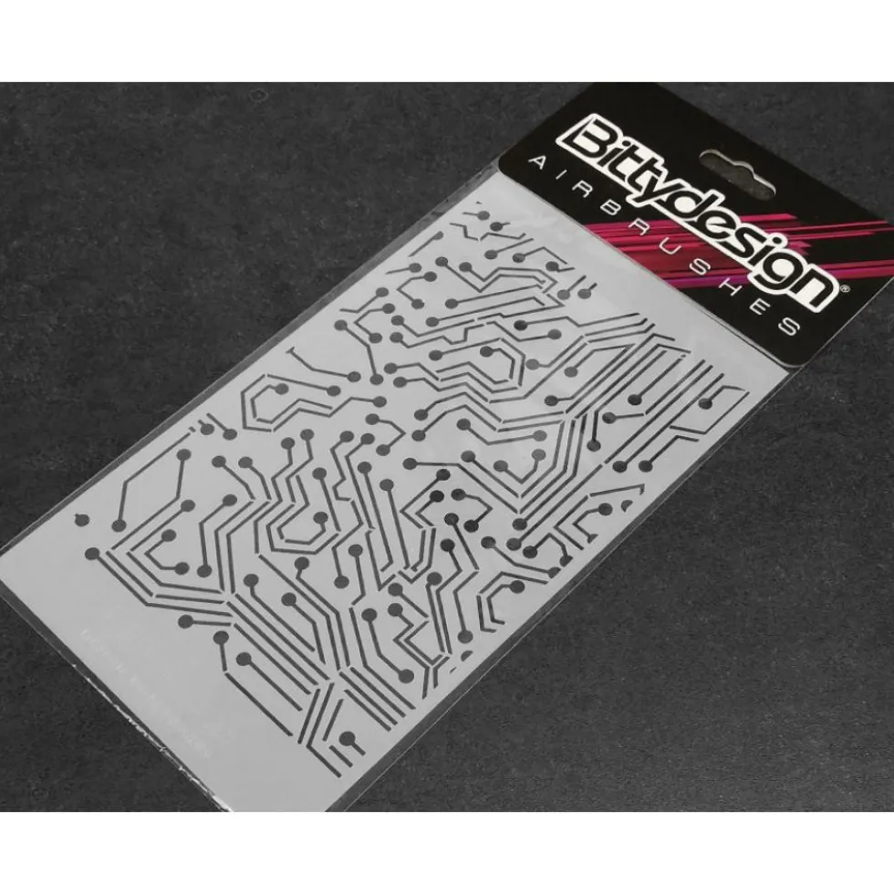 Bittydesign Vinyl Stencil / Schablone - Electronic Circuit